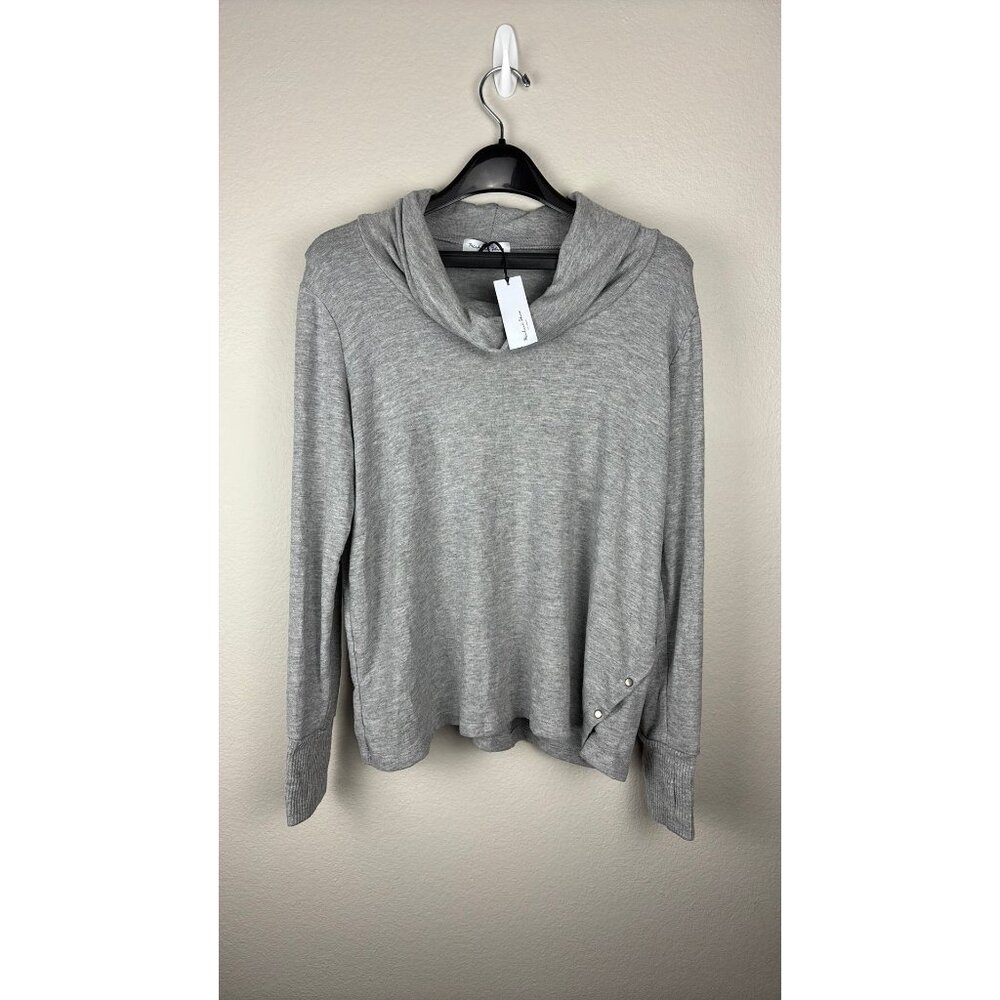 Michael Stars - Medium Petite Petite - Gray Cowl Neck Top